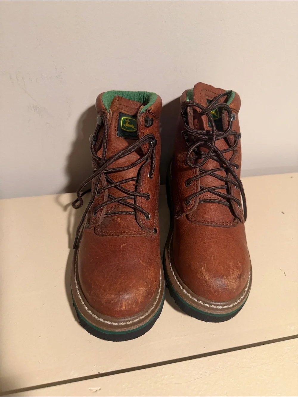 John Deere durable leather